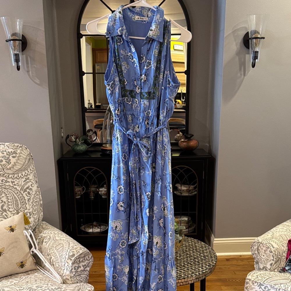 In Bloom Blue Floral Dress